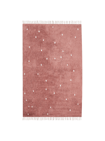 Beliani Kurzflor ASTAF in Rot - (W) 140 x (L) 200 cm