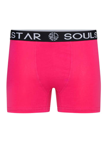 SOUL STAR Boxershorts - MUBOXER5 in Turq_Pink_Lime