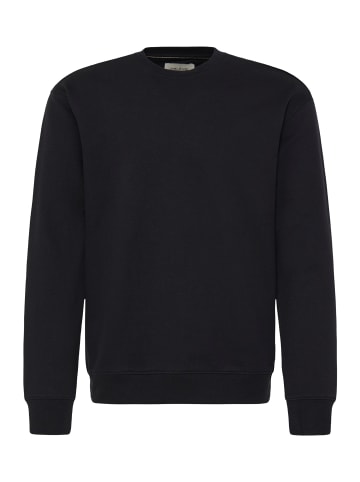 BLEND Klassisches Langarm-Sweatshirt mit Rundhalsausschnitt in Schwarz