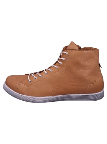 Esgano Damenschnürrstiefel kalt flach Da.-Schnürer in weiss
