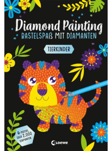 Loewe Verlag Buch - Diamond Painting - Bastelspaß mit Diamanten - Tierkinder