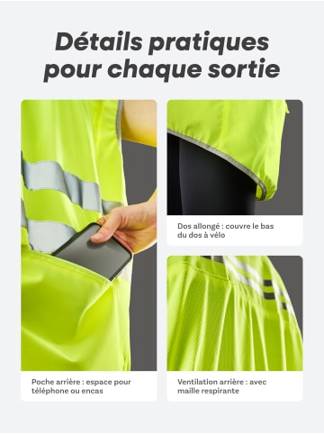 Prowiste Fahrradweste Größe XXL – Reflektor, Mesh, Rückentasche