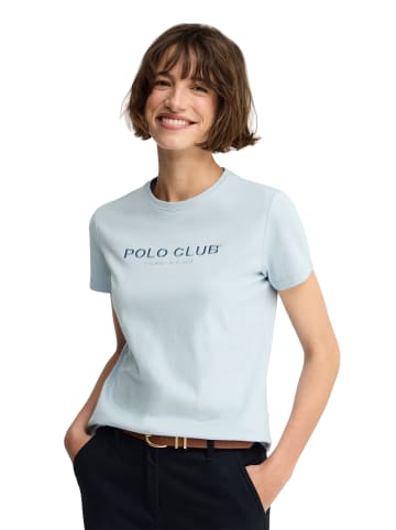 Polo Club T-Shirt EST MINIMAL TITLE TSHIRT W VO in Baby Blau