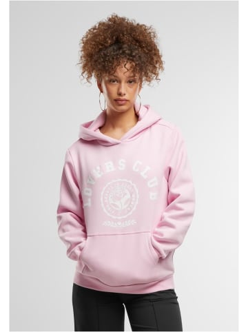 Mister Tee Hoodie "Lovers Club Ladies Fluffy Hoody" in Rosa