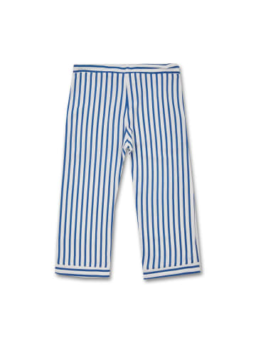 MANITOBER Sommerhose in White/Blue/Striped