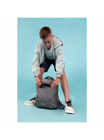 Wave Rucksack Infinity Move Tasche Schulrucksack "Lime Grey" Ranzen 10 Jahre