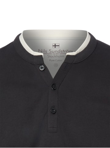 Nils Sundström Langarmshirt in anthrazit
