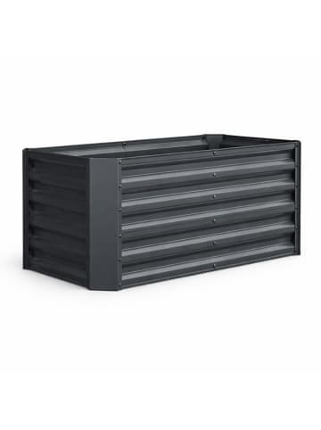 VCM Metall Hochbeet Gartenbeet 180x90 Galdo L in Schwarz