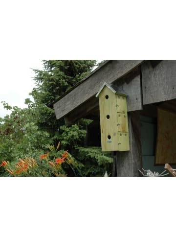 Esschert Design Vogelhaus in braun/silber