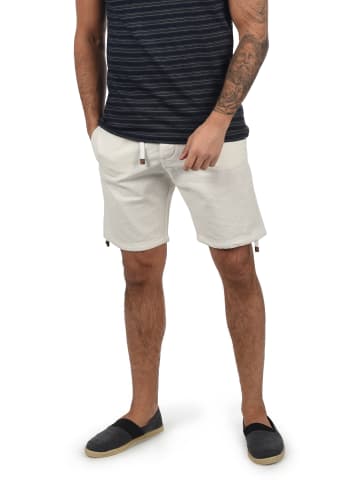 INDICODE Leinenhose IDMoses 70052MM kurze Hose aus Leinenqualität in Weiß