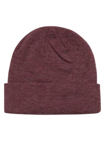Urban Classics Urban Classics Unisex Basic Flap Beanie in burgundy melange