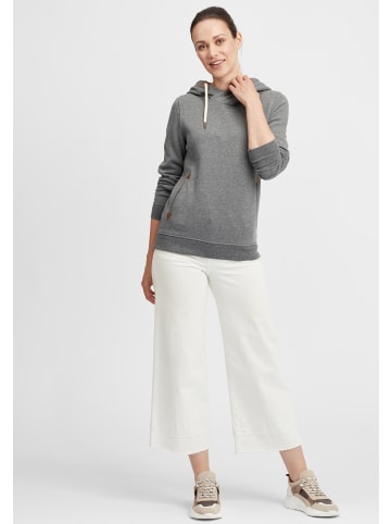 Oxmo Hoodie OXVicky Hood 21300529ME Kapuzenpullover mit Cross-Over Kragen in Grau