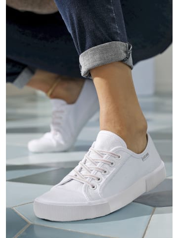 LASCANA Sneaker in weiß-rosé