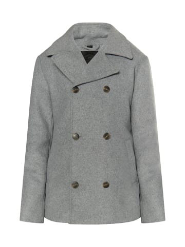 DreiMaster Klassik Herren Cabanjacke Aus Wollgemisch in Grau Melange