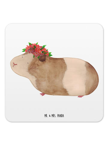 Mr. & Mrs. Panda Tischuntersetzer Meerschweinchen Weisheit ohne ... in Weiß