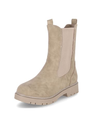 Indigo Chelsea Boots in Taupe