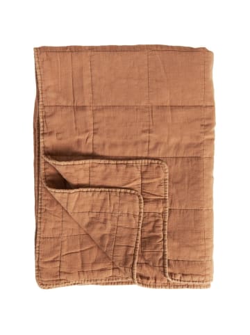 IB Laursen Klassischer Quilt aus Baumwolle in cognac