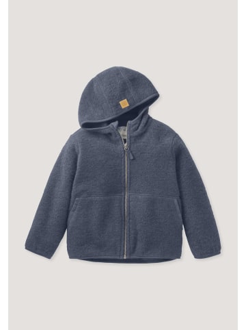 Hessnatur Wollfleece Jacke in graphitblau