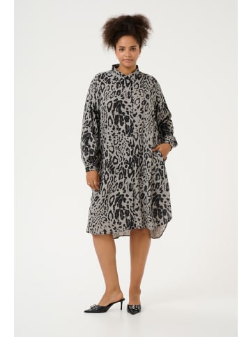 KAFFE curve Kleid KCmille Loose fit in Moonstruck / Black Animal