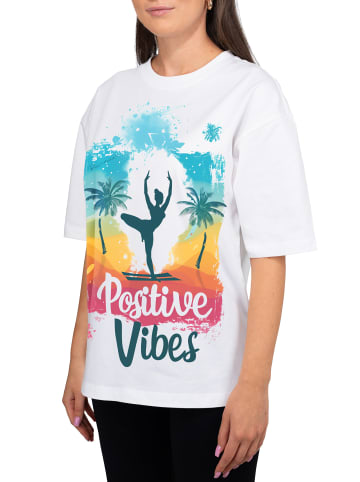 Reichstadt Damen Oversized T-Shirt in Tropical Vibes