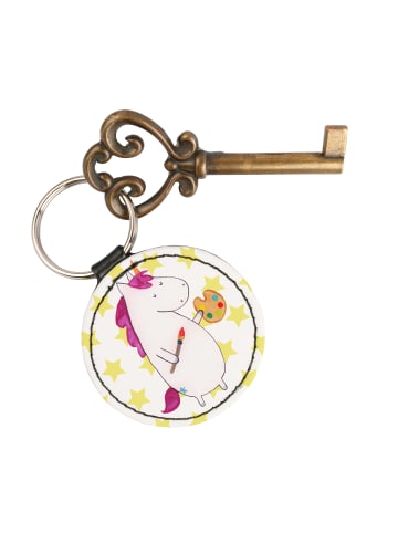 Mr. & Mrs. Panda Schlüsselanhänger Einhorn Künstler ohne Spruch in Weiß