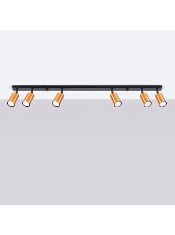 Nice Lamps Plafond SOLARA 6L schwarz/kupfer H 315