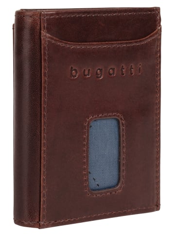 Bugatti Geldbörse SECURE SLIM echt Leder in braun