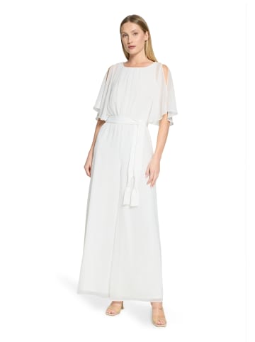 Vera Mont Jumpsuit mit Bindegürtel in Rohweiß