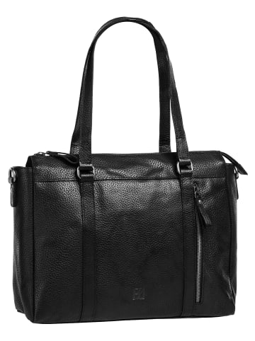 Bodenschatz Shopper echt Leder in schwarz