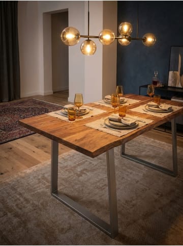 KADIMA DESIGN Esszimmertisch 140x80x76 cm Massivholz / Metall Esstisch