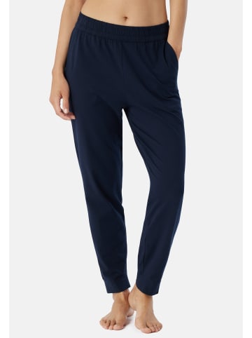 Schiesser Schlafanzug Hose Mix & Relax Cotton in Dunkelblau
