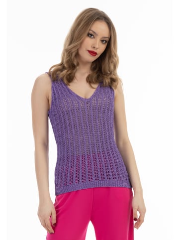 faina Damen Stricktop in Flieder