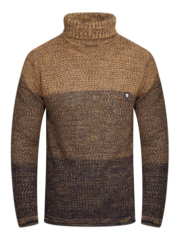 behype Rollkragenpullover MKBloro in braun