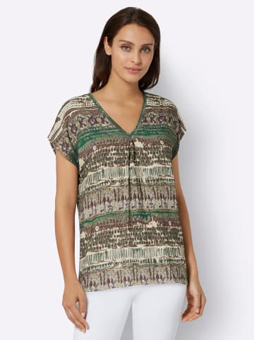 WITT WEIDEN Bluse in schilf-schoko-bedruckt