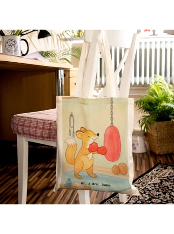 Mr. & Mrs. Panda Shopper Bag Fuchs Boxen Design ohne Spruch in Weiß