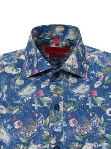 Finshley & Harding Hemd Easy Care in indigo mehrfarbig - 0006