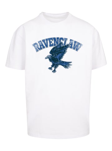 F4NT4STIC Heavy Oversize T-Shirt Harry Potter Ravenclaw Sport Emblem in weiß