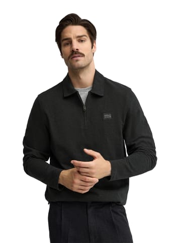 Polo Club Poloshirt MAN ALCIDES LONG SLEEVE SLIM FIT in Schwarz