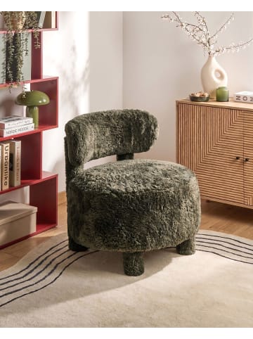 Beliani Sessel HAMINA in Grün - (W) 76 x (H) 74 x (L) 74 cm