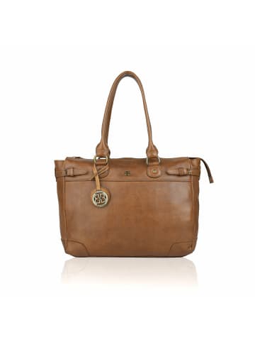 Bellicci Umhängetasche für Damen in cognac