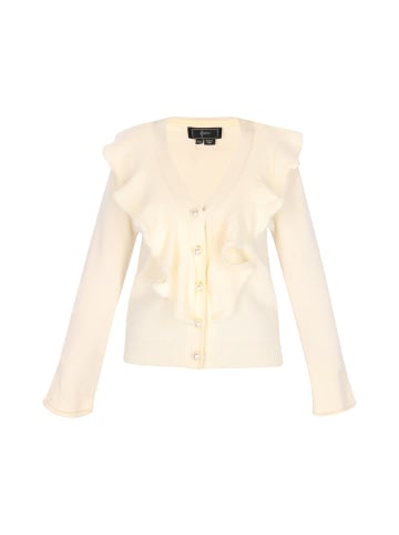 faina Damen Cardigan in Wollweiss