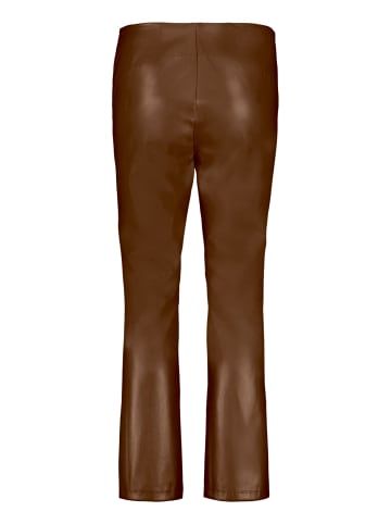 Betty Barclay Kunstleder-Leggings Slim Fit in Dark Coffee