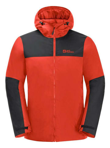 Jack Wolfskin Funktions-Regenjacke JASPER INS JKT in Rot