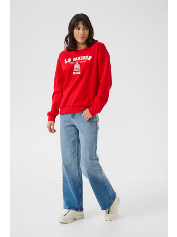 Kaffe Sweatshirt KAberta Loose fit in True Red