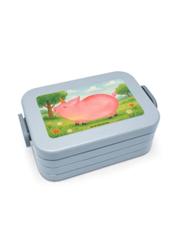 Mr. & Mrs. Panda MEPAL Bentobox Einhorn Schwein Design ohne Spruch in Blau Pastell