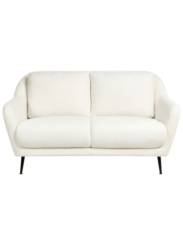 Beliani 2-Sitzer Sofa EIBY in Weiß/Schwarz - (W) 130 x (H) 80 x (L) 90 cm
