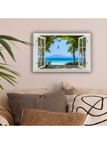 MuchoWow Leinwand Bilder Tropischer Strand