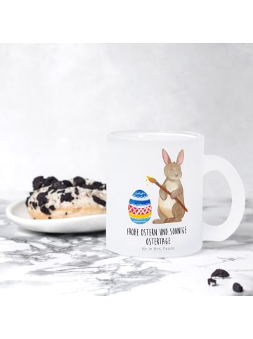 Mr. & Mrs. Panda Tasse Hase Eier Malen mit Spruch in Transparent