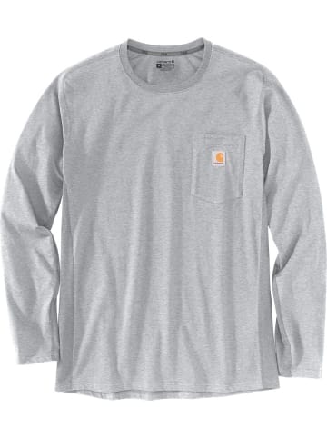 CARHARTT  T-Shirt "Midweight L/S 106656" in Grau