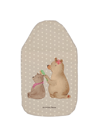 Mr. & Mrs. Panda Wärmflasche Bär Kind ohne Spruch in Grau Pastell